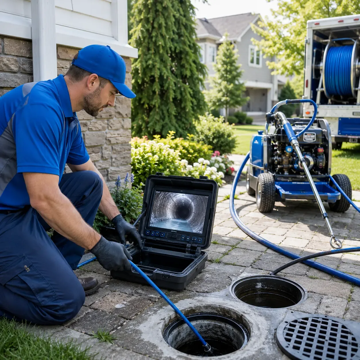 Outdoor drain cleaning professionals serving Port Jefferson Station, NY