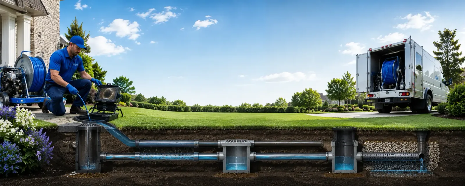 Outdoor drain cleaning information for Port Jefferson Station, NY